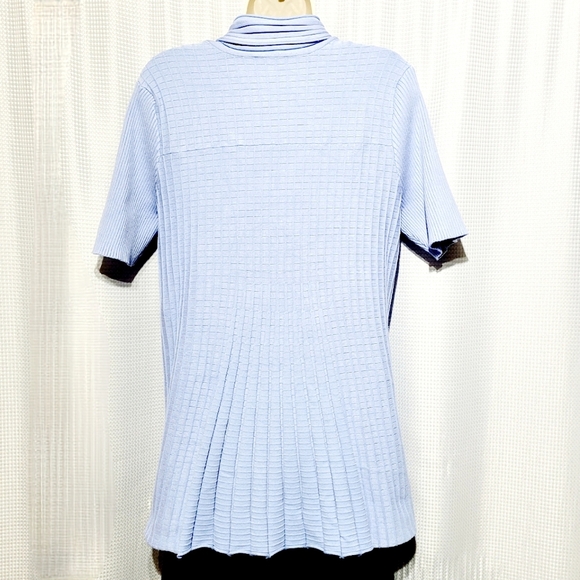 Lane Bryant Periwinkle Short Sleeve Cardigan (22/24) - Picture 4 of 9